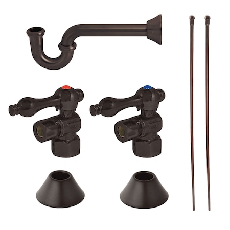 Kingston Brass CC43105LKB30 Traditional Plumbing Sink Trim Kit W/ P-Trap, Bronze CC43105LKB30